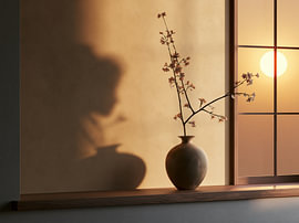 L'ombre de la geisha – Minimalisme « Japandi » chaleureux sur Egon Zitter