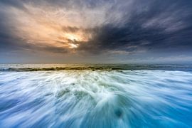 Texel pier beach paal 15 Long Exposure Sunset sur Richard Heerschap Fotografie