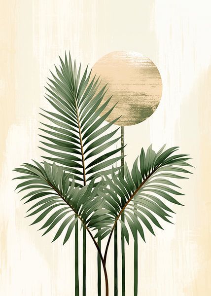 Salbeigrün Boho Abstrakt von Dakota Wall Art
