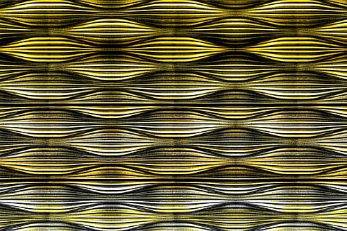 Abstracte Japanse Vormen Goud