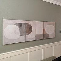 Klantfoto: Modern Abstract van Blikvanger Schilderijen, als artframe