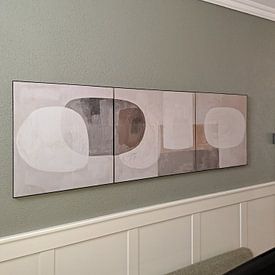 Klantfoto: Modern Abstract van Blikvanger Schilderijen, als artframe