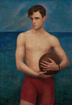 Ángel Zárraga - Sportman (Rámon Novarro) (1925) van Peter Balan
