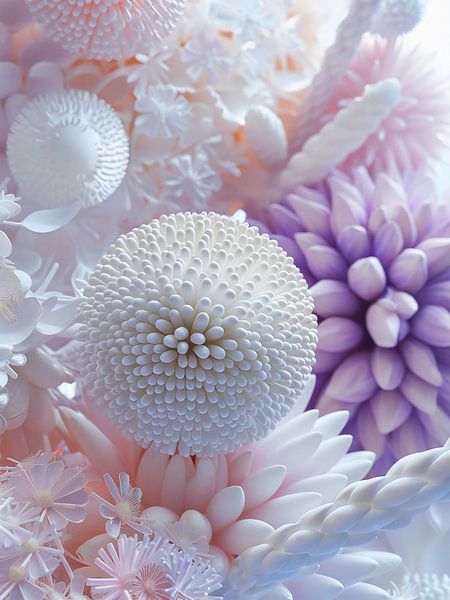 white lilac flowers by haroulita