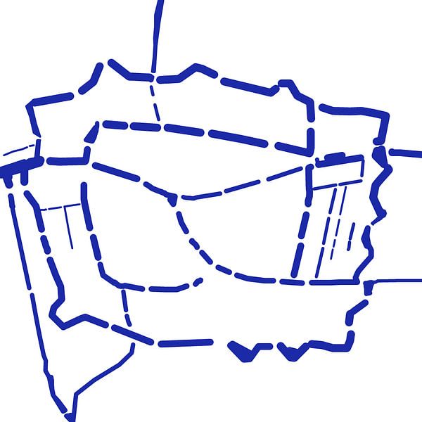 Map of Leiden by Patrick Herzberg