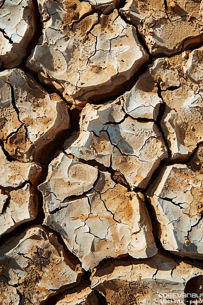 Rissige Erdoberfläche, Luftaufnahme von fernlichtsicht