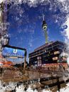 Alexanderplatz pictured in watercolour by Vicente M thumbnail