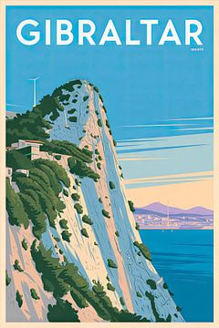 Gibraltar, Verenigd Koninkrijk. van Poster Art Shop