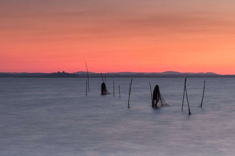 Trasimenischer See mit Blick auf Castiglione del Lago von Heidi Bol