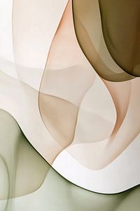 Abstracte vormen in zachte kleuren