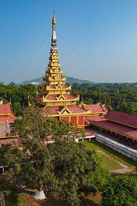 Der Königliche Palast von Mandalay in Myanmar