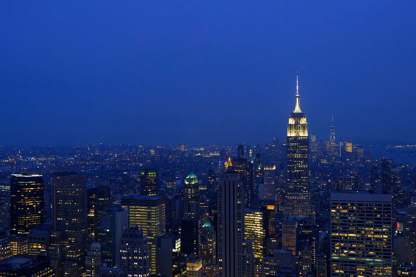 Skyline van New York vanaf Rockefeller Center (Top of the Rocks) par Natascha Teubl