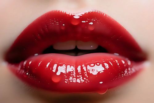 Zee van lippen in het klein