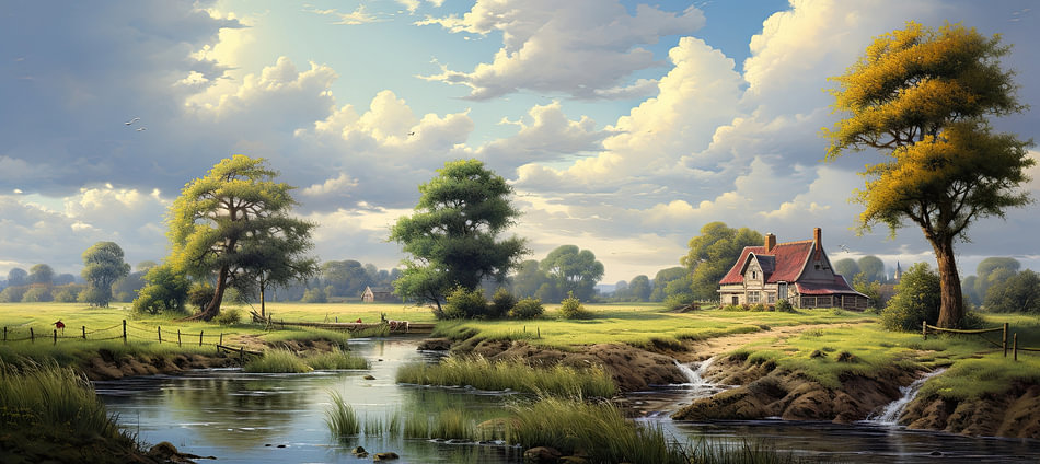 Landschap Landschap Van ARTEO Schilderijen Op Canvas Behang En Meer