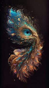 Peacock Artwork by Preet Lambon