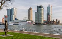 Het MS Aurora aan de Cruise Port in Rotterdam van MS Fotografie | Marc van der Stelt thumbnail