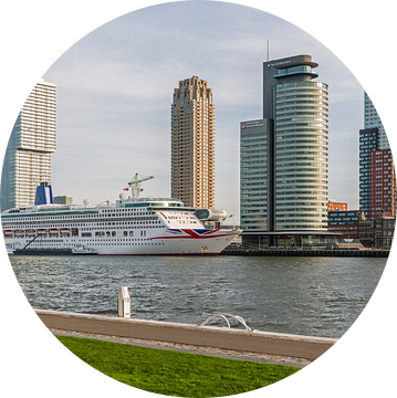 Het MS Aurora aan de Cruise Port in Rotterdam van MS Fotografie | Marc van der Stelt