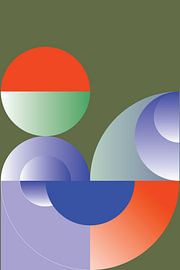 Équilibre géométrique coloré sur Marcio Pontes