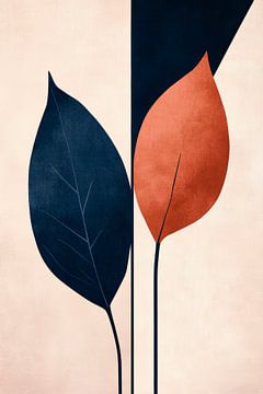 Kleurrijke bladeren van stilte van Poster Art Shop