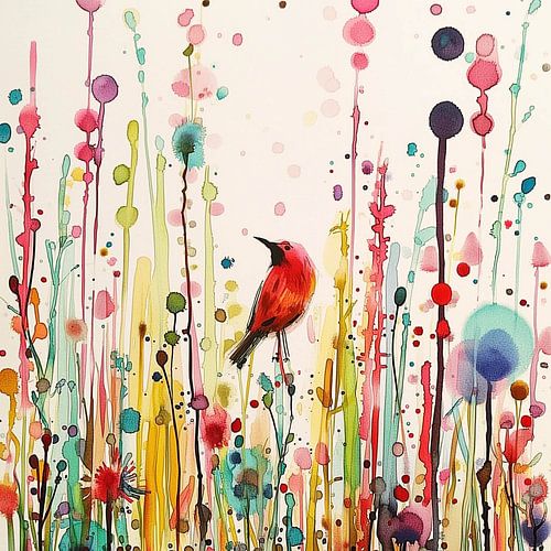 Mélodie vivante de la nature dans l'abstraction