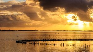 Zonsondergang bij Lauwersoog von Jaap Terpstra