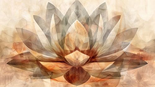 Abstract lotus flower