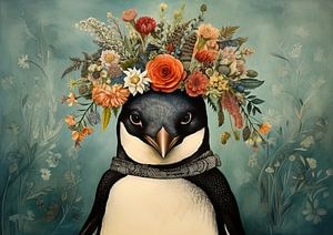 Painting Penguin Portrait