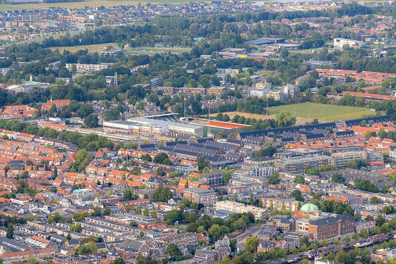 Une vue sur Leeuwarden et le stade Cambuur. par Martijn