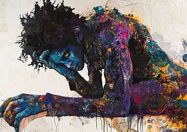 Portrait de femme expressive