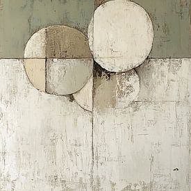 Kalme Groen Witte Compositie van Zen en Meer