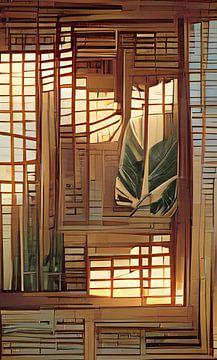 Bambus-Fenster von Niek Traas