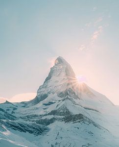 Feuerhimmel über den Alpen