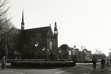 ANNAstede kerk in Breda - zwart wit van Texas van Egmond