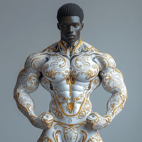 Mannelijke perfectie in steen gegoten