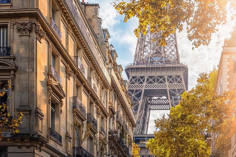Sonnenstrahl über Paris von Manjik Pictures