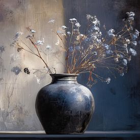 Blumenstillleben | Quiet Bloom von Blickfänger Gemälde