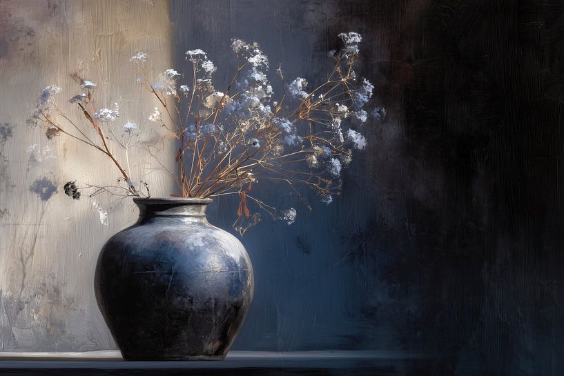 bloemen stilleven | Quiet Bloom van Blikvanger Schilderijen