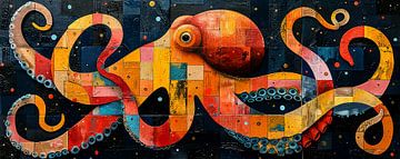 Peinture pieuvre | pieuvre