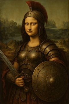 Mona Lisa Krijger van Poster Art Shop