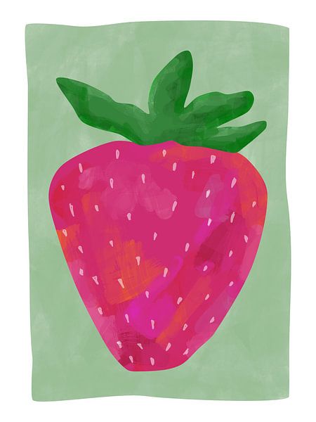 Vibrant strawberry by Elena Ristova