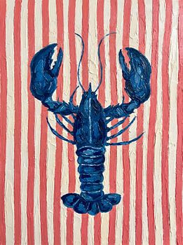Blue Lobster Red Stripes