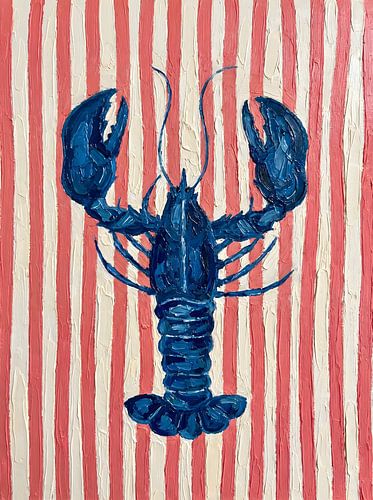 Blue Lobster Red Stripes