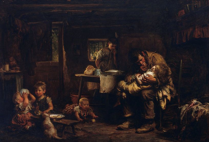 The widower, Sir Luke Fildes by Masterful Masters