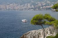 uitzicht op zee bij Roquebrune (tussen Menton en Monaco) van Arnoud Kunst thumbnail