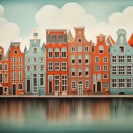 Grachtenhäuser in Amsterdam von Schwarzer Kaffee