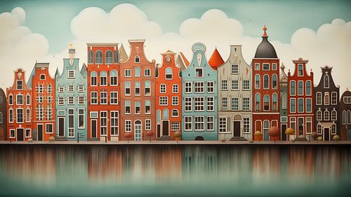 Canal-side properties in Amsterdam by Black Coffee