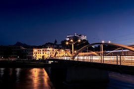 Evening view of the Hohensalzburg Fortress by Daniel Fankhauser