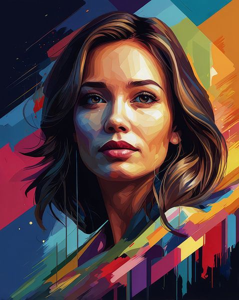 Potrait abstrakt von hisam colours
