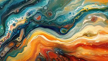 Abstracte mineralen panorama