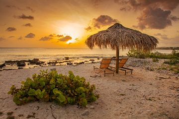 sunset Bonaire by Harald lakerveld
